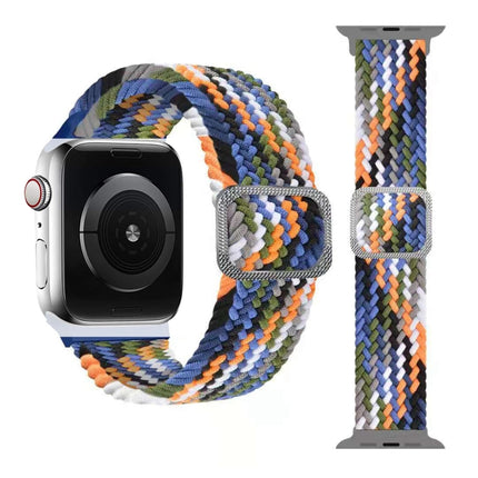 Buckle Braided Elastic Strap Watch Band For Apple Watch Series 9&8&7 41mm / SE 3&SE 2&6&SE&5&4 40mm / 3&2&1 38mm(Rainbow Color), For Apple Watch Ultra 49mm / Series 8&7 45mm / SE 2&6&SE&5&4 44mm / 3&2&1 42mm                                             ... - DealBuddy