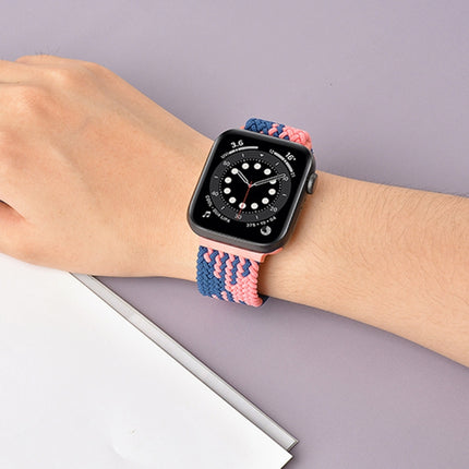 Buckle Braided Elastic Strap Watch Band For Apple Watch Series 9&8&7 41mm / SE 3&SE 2&6&SE&5&4 40mm / 3&2&1 38mm(Rainbow Color), For Apple Watch Series 7 45mm / 6 & SE & 5 & 4 44mm / 3 & 2 & 1 42mm - DealBuddy