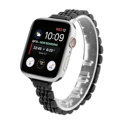 Small Waist Seven Beads Stainless Steel Strap Watchband For Apple Watch Series 6 & SE &, For Apple Watch Series 7 45mm / 6 & SE & 5 & 4 44mm / 3 & 2 & 1 42mm, For Apple Watch Series 8&7 41mm / SE 2&6&SE&5&4 40mm / 3&2&1 38mm - DealBuddy