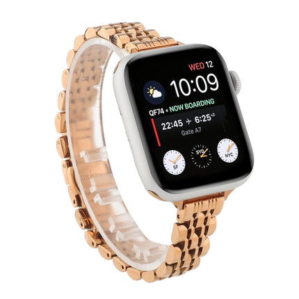 Small Waist Seven Beads Stainless Steel Strap Watchband For Apple Watch Series 6 & SE &, For Apple Watch Series 7 45mm / 6 & SE & 5 & 4 44mm / 3 & 2 & 1 42mm, For Apple Watch Series 8&7 41mm / SE 2&6&SE&5&4 40mm / 3&2&1 38mm                            ... - DealBuddy