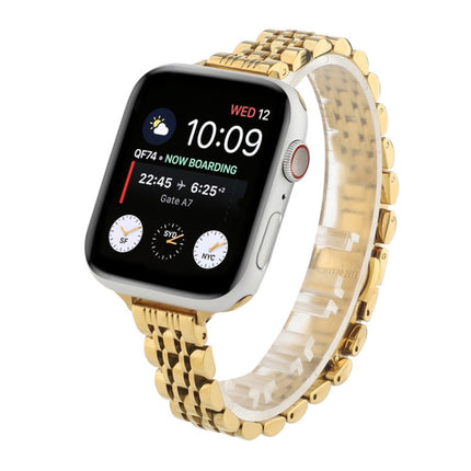 Small Waist Seven Beads Stainless Steel Strap Watchband For Apple Watch Series 6 & SE &, For Apple Watch Series 7 45mm / 6 & SE & 5 & 4 44mm / 3 & 2 & 1 42mm, For Apple Watch Series 8&7 41mm / SE 2&6&SE&5&4 40mm / 3&2&1 38mm                            ... - DealBuddy