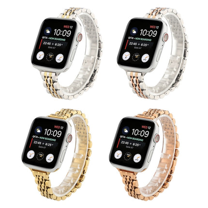 Small Waist Seven Beads Stainless Steel Strap Watchband For Apple Watch Series 6 & SE & - DealBuddy