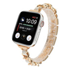 For Apple Watch Ultra 49mm / Series 8&7 45mm / SE 2&6&SE&5&4 44mm / 3&2&1 42mm / Rose Gold White