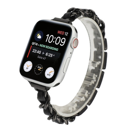 Small Waist Seven Beads Stainless Steel Strap Watchband For Apple Watch Series 6 & SE &, For Apple Watch Ultra 49mm / Series 8&7 45mm / SE 2&6&SE&5&4 44mm / 3&2&1 42mm, For Apple Watch Series 8&7 41mm / SE 2&6&SE&5&4 40mm / 3&2&1 38mm                  ... - DealBuddy