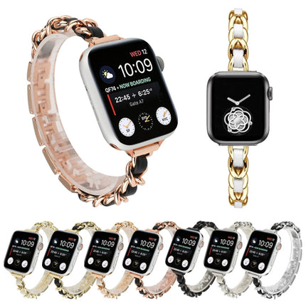 Small Waist Seven Beads Stainless Steel Strap Watchband For Apple Watch Series 6 & SE &, For Apple Watch Ultra 49mm / Series 8&7 45mm / SE 2&6&SE&5&4 44mm / 3&2&1 42mm, For Apple Watch Series 8&7 41mm / SE 2&6&SE&5&4 40mm / 3&2&1 38mm                  ... - DealBuddy