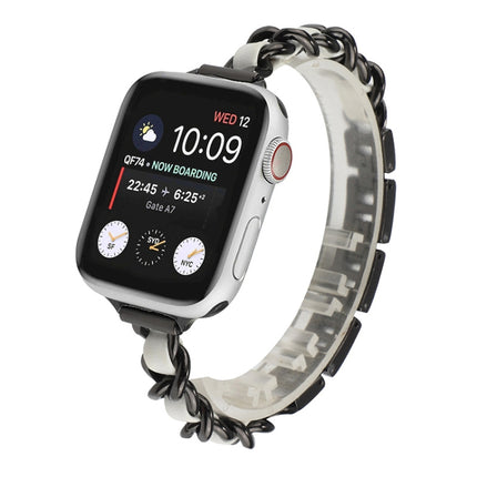 Small Waist Seven Beads Stainless Steel Strap Watchband For Apple Watch Series 6 & SE &, For Apple Watch Ultra 49mm / Series 8&7 45mm / SE 2&6&SE&5&4 44mm / 3&2&1 42mm, For Apple Watch Series 8&7 41mm / SE 2&6&SE&5&4 40mm / 3&2&1 38mm                  ... - DealBuddy