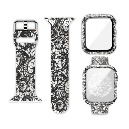 Silicone Printing Integrated Replacement Watch Case Watchband, For Apple Watch Series 6 / 5 / 4 / Watch SE 44mm, For Apple Watch Series 6 / 5 / 4 / Watch SE 40mm, For Apple Watch Series 3 & 2 & 1 42mm - DealBuddy