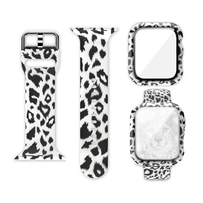 Silicone Printing Integrated Replacement Watch Case Watchband, For Apple Watch Series 3 & 2 & 1 38mm - DealBuddy