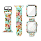 Silicone Printing Integrated Replacement Watch Case Watchband, For Apple Watch Series 3 & 2 & 1 38mm - DealBuddy