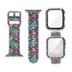 Silicone Printing Integrated Replacement Watch Case Watchband, For Apple Watch Series 3 & 2 & 1 38mm - DealBuddy