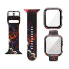 Silicone Printing Integrated Replacement Watch Case Watchband, For Apple Watch Series 3 & 2 & 1 38mm - DealBuddy