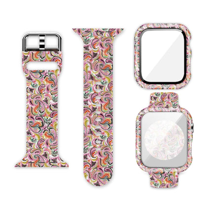 Silicone Printing Integrated Replacement Watch Case Watchband, For Apple Watch Series 3 & 2 & 1 38mm - DealBuddy