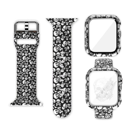 Silicone Printing Integrated Replacement Watch Case Watchband, For Apple Watch Series 3 & 2 & 1 38mm - DealBuddy
