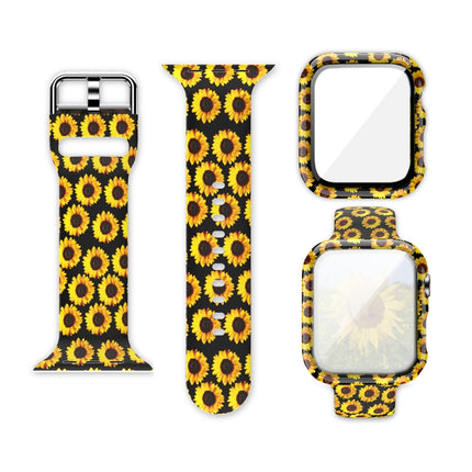 Silicone Printing Integrated Replacement Watch Case Watchband, For Apple Watch Series 3 & 2 & 1 38mm - DealBuddy