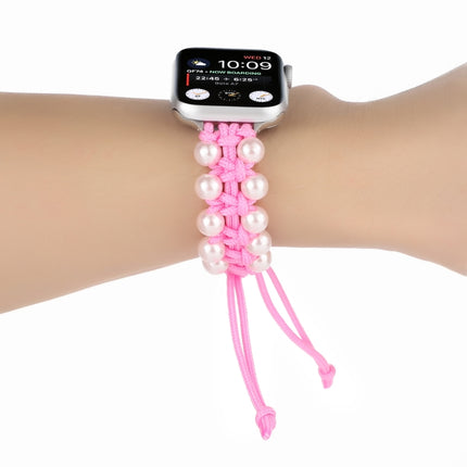 Umbrella Rope Bead Nylon Replacement Watchbands For Apple Watch Series 6 & SE &, For Apple Watch Ultra 49mm / Series 8&7 45mm / SE 2&6&SE&5&4 44mm / 3&2&1 42mm, For Apple Watch Series 8&7 41mm / SE 2&6&SE&5&4 40mm / 3&2&1 38mm - DealBuddy