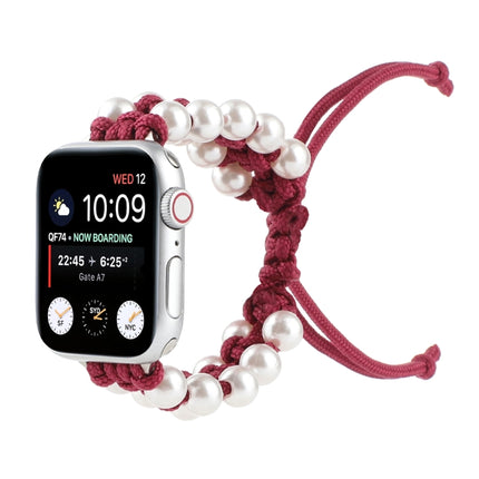 Umbrella Rope Bead Nylon Replacement Watchbands For Apple Watch Series 6 & SE & - DealBuddy