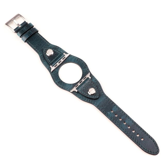 Leather Replacement Strap Watchband, For Apple Watch Series 7  41mm / & 6 & SE & 5 & 4 40mm, For Apple Watch Series  7  45mm / & 6 & SE & 5 & 4 44mm - DealBuddy