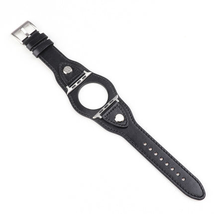 Leather Replacement Strap Watchband, For Apple Watch Series 7  41mm / & 6 & SE & 5 & 4 40mm, For Apple Watch Series  7  45mm / & 6 & SE & 5 & 4 44mm - DealBuddy