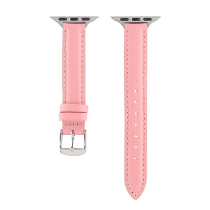 14mm Slim Genuine Leather Strap Watchband For Apple Watch Series, 7 45mm / 6 & SE & 5 & 4 44mm / 3 & 2 & 1 42mm, 7 41mm / 6 & SE & 5 & 4 40mm / 3 & 2 & 1 38mm - DealBuddy
