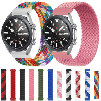 For Samsung Galaxy Watch 42mm Adjustable Nylon Braided Elasticity Replacement Strap Watchband, 165mm - DealBuddy