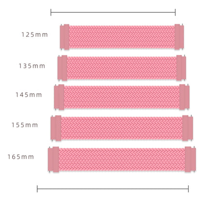For Samsung Galaxy Watch 3 41mm Adjustable Nylon Braided Elasticity Replacement Strap Watchband