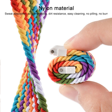 For Samsung Galaxy Watch 3 41mm Adjustable Nylon Braided Elasticity Replacement Strap Watchband