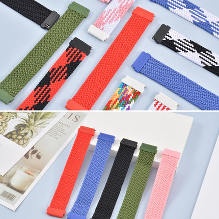 For Samsung Galaxy Watch 3 41mm Adjustable Nylon Braided Elasticity Replacement Strap Watchband