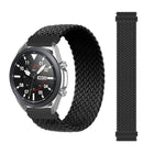 For Samsung Galaxy Watch 3 45mm Adjustable Nylon Braided Elasticity Replacement Strap Watchband, 165mm - DealBuddy