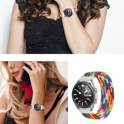 For Samsung Galaxy Watch 3 45mm Adjustable Nylon Braided Elasticity Replacement Strap Watchband - DealBuddy