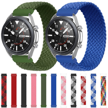 For Samsung Galaxy Watch 3 45mm Adjustable Nylon Braided Elasticity Replacement Strap Watchband, 165mm - DealBuddy