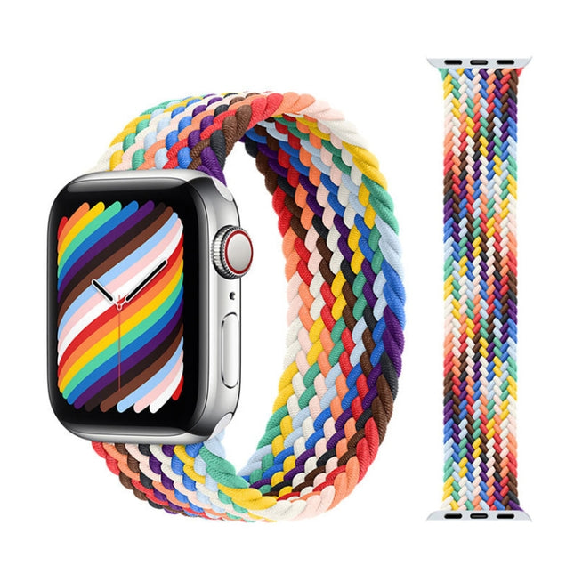 Metal Head Braided Nylon Replacement Watchbands, Size: S 135mm For Apple Watch Series 6 & SE & 5 & 4 40mm / 3 & 2 & 1 38mm, S 135mm 40mm / 38mm - DealBuddy