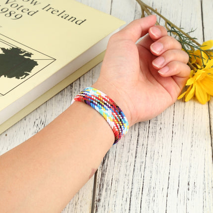 Metal Head Braided Nylon Replacement Watchbands, Size: XS 135mm For Apple Watch Series 6 & SE & 5 & 4 44mm / 3 & 2 & 1 42mm - DealBuddy