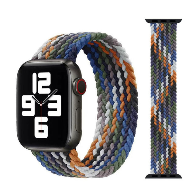 Metal Head Braided Nylon Replacement Watchbands, Size: M 155mm For Apple Watch Series 6 & SE & 5 & 4 44mm / 3 & 2 & 1 42mm, M 155mm 44mm / 42mm - DealBuddy