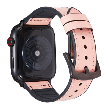 Crazy Horse Texture Leather Replacement Watchbands For Apple Watch Series, 7 45mm / 6 & SE & 5 & 4 44mm / 3 & 2 & 1 42mm, 7 41mm / 6 & SE & 5 & 4 40mm / 3 & 2 & 1 38mm - DealBuddy