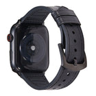 Crazy Horse Texture Leather Replacement Watchbands For Apple Watch Series, 7 45mm / 6 & SE & 5 & 4 44mm / 3 & 2 & 1 42mm, 7 41mm / 6 & SE & 5 & 4 40mm / 3 & 2 & 1 38mm - DealBuddy