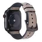 Crazy Horse Texture Leather Replacement Watchbands For Apple Watch Series, 7 45mm / 6 & SE & 5 & 4 44mm / 3 & 2 & 1 42mm, 7 41mm / 6 & SE & 5 & 4 40mm / 3 & 2 & 1 38mm - DealBuddy