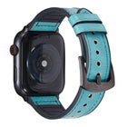 Crazy Horse Texture Leather Replacement Watchbands For Apple Watch Series, 7 45mm / 6 & SE & 5 & 4 44mm / 3 & 2 & 1 42mm, 7 41mm / 6 & SE & 5 & 4 40mm / 3 & 2 & 1 38mm - DealBuddy