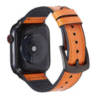 Crazy Horse Texture Leather Replacement Watchbands For Apple Watch Series, 7 45mm / 6 & SE & 5 & 4 44mm / 3 & 2 & 1 42mm, 7 41mm / 6 & SE & 5 & 4 40mm / 3 & 2 & 1 38mm - DealBuddy
