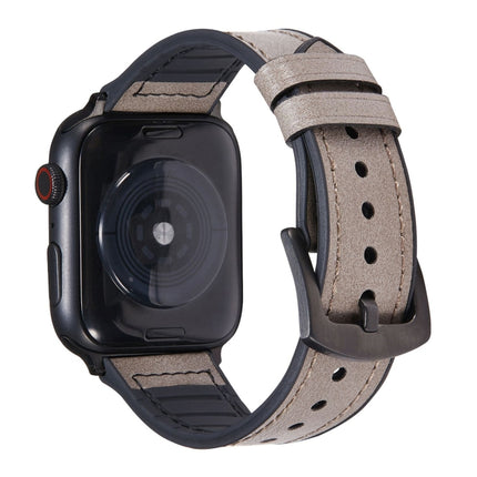 Crazy Horse Texture Leather Replacement Watchbands For Apple Watch Series, 7 45mm / 6 & SE & 5 & 4 44mm / 3 & 2 & 1 42mm, 7 41mm / 6 & SE & 5 & 4 40mm / 3 & 2 & 1 38mm - DealBuddy