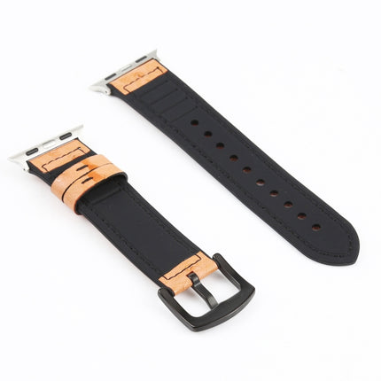 Ostrich Texture Leather Replacement Watchbands For Apple Watch Series - DealBuddy