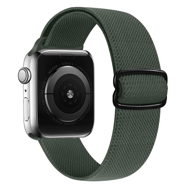 8-shaped Buckle Nylon Replacement Strap Watchband, For Apple Watch Series 9&8&7 41mm / SE 3&SE 2&6&SE&5&4 40mm / 3&2&1 38mm, For Apple Watch Series  7  45mm / & 6 & SE & 5 & 4 44mm - DealBuddy