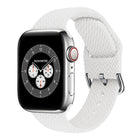 Braided Silicone Replacement Watchbands with Buckle For Apple Watch Series, 7 45mm / 6 & SE & 5 & 4 44mm / 3 & 2 & 1 42mm, 7 41mm / 6 & SE & 5 & 4 40mm / 3 & 2 & 1 38mm - DealBuddy