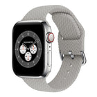 Braided Silicone Replacement Watchbands with Buckle For Apple Watch Series, 7 45mm / 6 & SE & 5 & 4 44mm / 3 & 2 & 1 42mm, 7 41mm / 6 & SE & 5 & 4 40mm / 3 & 2 & 1 38mm - DealBuddy