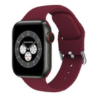 Braided Silicone Replacement Watchbands with Buckle For Apple Watch Series, 7 45mm / 6 & SE & 5 & 4 44mm / 3 & 2 & 1 42mm, 7 41mm / 6 & SE & 5 & 4 40mm / 3 & 2 & 1 38mm - DealBuddy