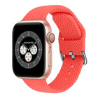 Braided Silicone Replacement Watchbands with Buckle For Apple Watch Series, 7 45mm / 6 & SE & 5 & 4 44mm / 3 & 2 & 1 42mm, 7 41mm / 6 & SE & 5 & 4 40mm / 3 & 2 & 1 38mm - DealBuddy