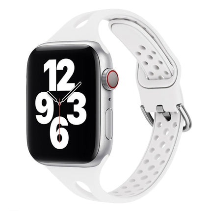 Silicone Replacement Watchbands For Apple Watch Series, 7 45mm / 6 & SE & 5 & 4 44mm / 3 & 2 & 1 42mm, 7 41mm / 6 & SE & 5 & 4 40mm / 3 & 2 & 1 38mm - DealBuddy