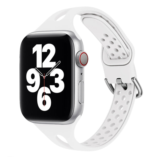 Silicone Replacement Watchbands For Apple Watch Series, 7 45mm / 6 & SE & 5 & 4 44mm / 3 & 2 & 1 42mm, 7 41mm / 6 & SE & 5 & 4 40mm / 3 & 2 & 1 38mm - DealBuddy
