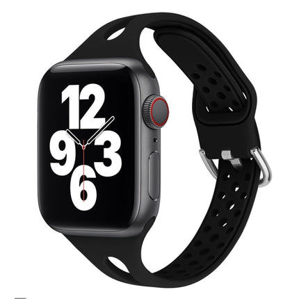 Silicone Replacement Watchbands For Apple Watch Series, 7 45mm / 6 & SE & 5 & 4 44mm / 3 & 2 & 1 42mm, 7 41mm / 6 & SE & 5 & 4 40mm / 3 & 2 & 1 38mm - DealBuddy