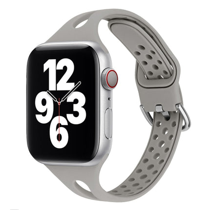 Silicone Replacement Watchbands For Apple Watch Series, 7 45mm / 6 & SE & 5 & 4 44mm / 3 & 2 & 1 42mm, 7 41mm / 6 & SE & 5 & 4 40mm / 3 & 2 & 1 38mm - DealBuddy