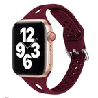 7 41mm / 6 & SE & 5 & 4 40mm / 3 & 2 & 1 38mm / Wine Red